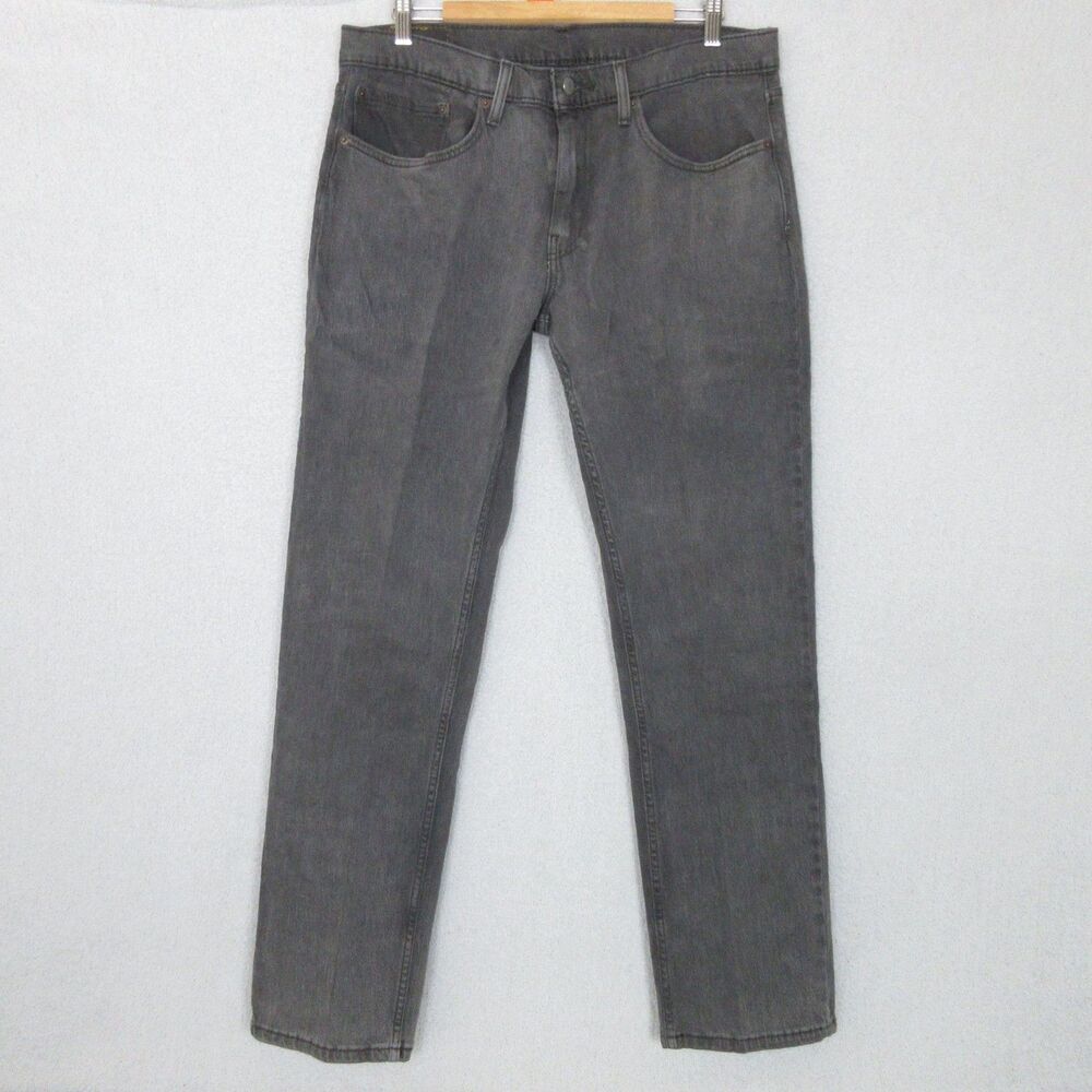 Levis 559 Jeans Mens 34x33 Gray 5 Pocket Stretch Denim Relaxed Fit
